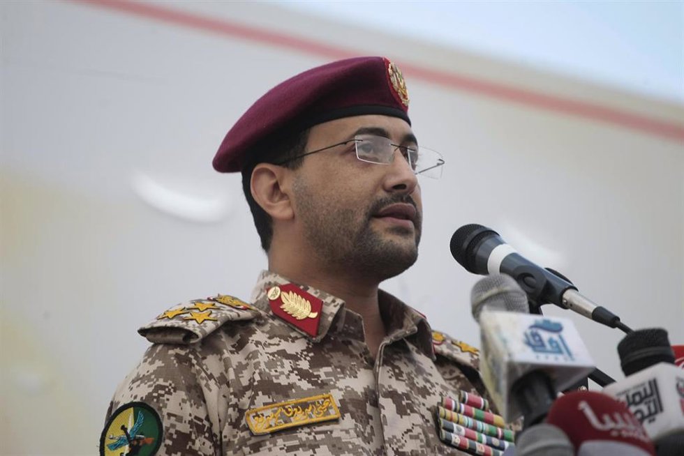 Archivo - El portavoz militar de los hutíes, Yahya Sari