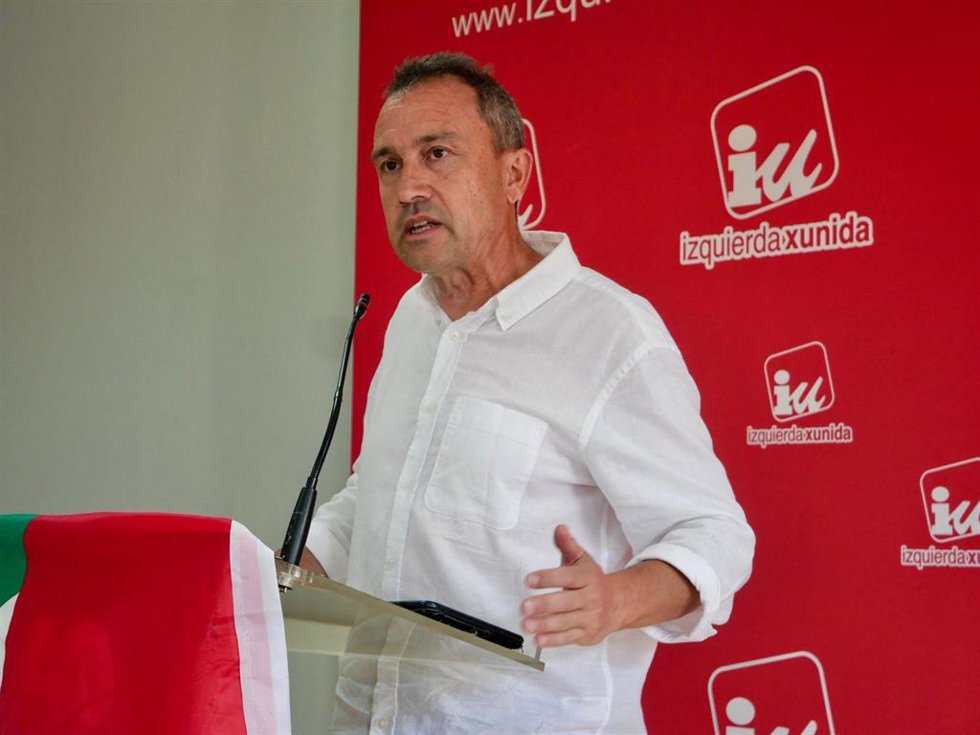 El coordinador general de Izquierda Unida de Asturias, Ovidio Zapico.