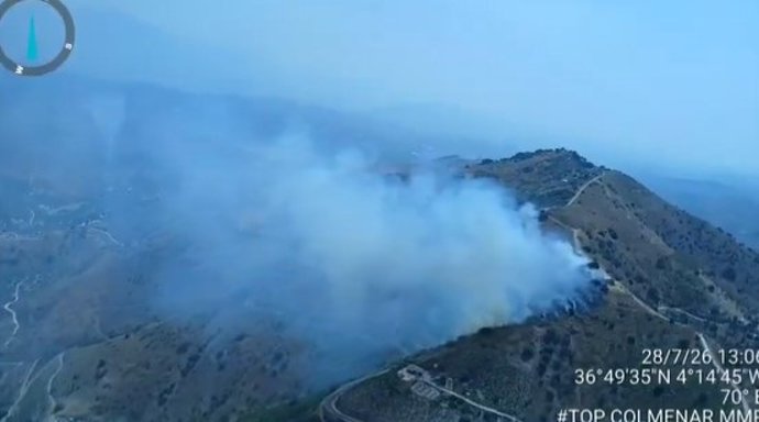 Incendio forestal declarado en El Borge