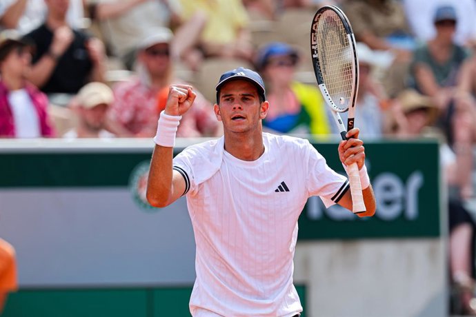 Archivo - May 29, 2026, Paryz, France: 2026.05.29 Paryz.Tenis.French Open Roland Garros 2026.Alex Michelsen - Rafael Jodar.N/z Rafael Jodar.Foto Pawel Andrachiewicz / PressFocus..2026.05.29 Paris.Tennis - French Open Roland Garros 2026.Alex Michelsen - Ra