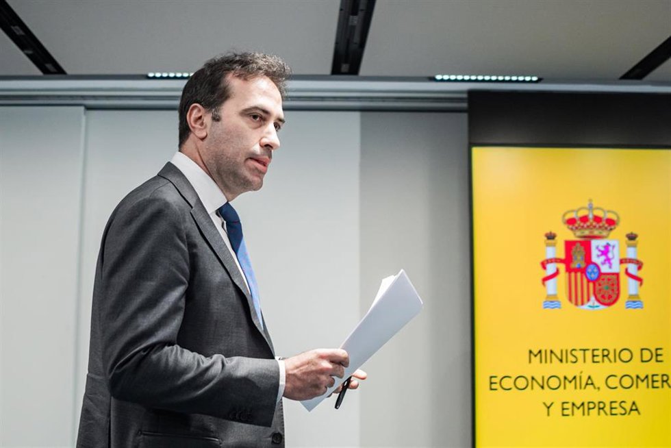 El vicepresidente primero y ministro de Economía, Comercio y Empresa, Carlos Cuerpo. 
