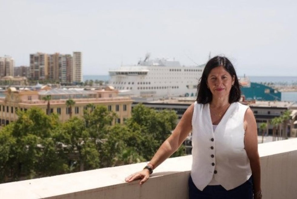 Mar Navarrete, capitana marítima de Málaga