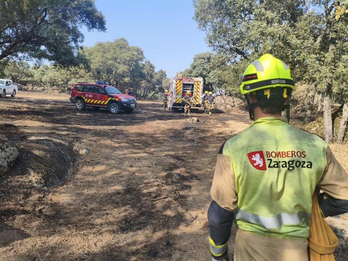 Bomberos del Ayuntamiento de Zaragoza.