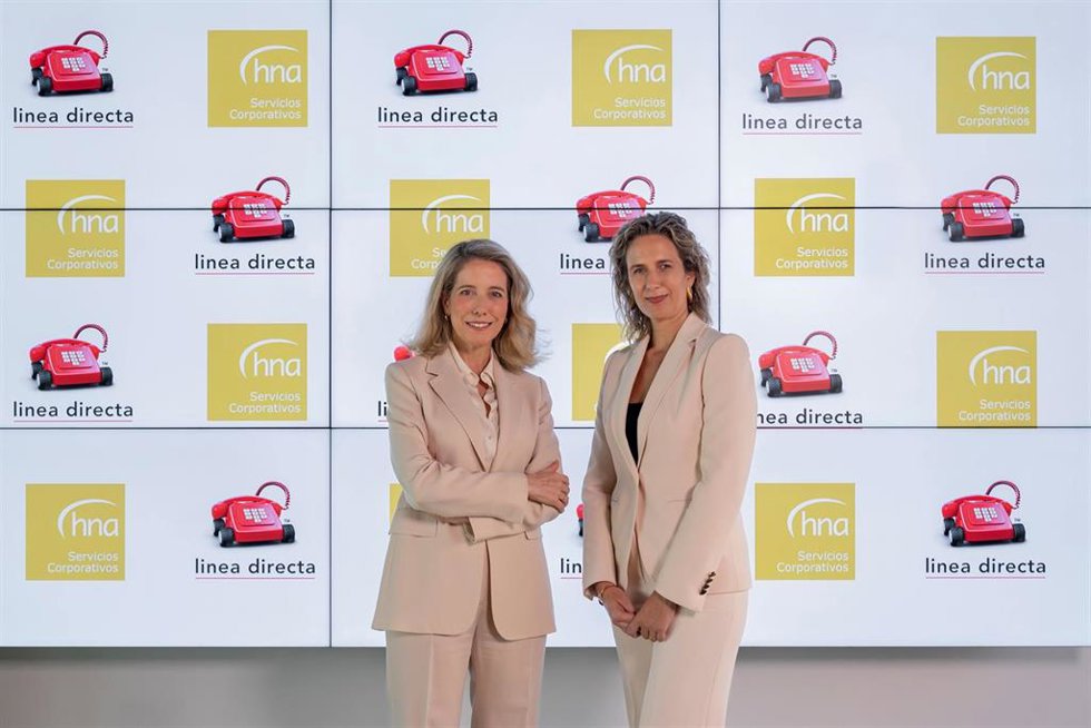 La CEO de Línea Directa, Patricia Ayuela, y la directora general de Hna, Mireya Rabadán.