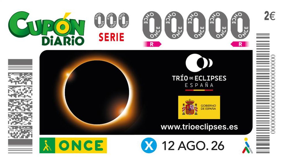 Cupón de la ONCE edición especial eclipse