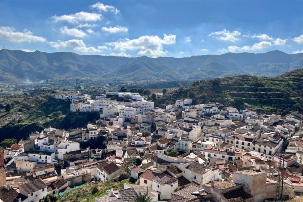 Vista panorámica del municipio de Lubrín (Almería).