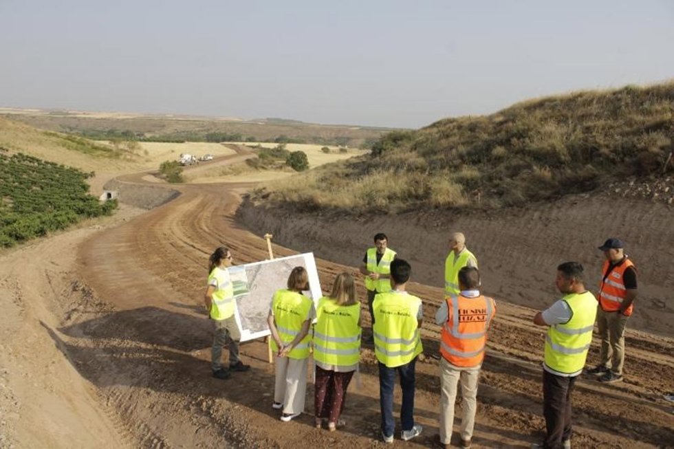 Las obras del proyecto de concentración parcelaria de Lagunilla del Jubera-Ribafrecha, ejecutadas en más de un 30%
