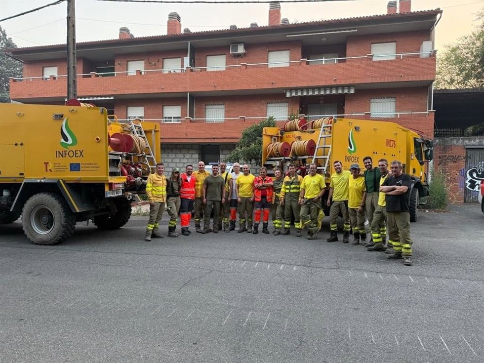 Efectivos del Infoex desplegados en Avila