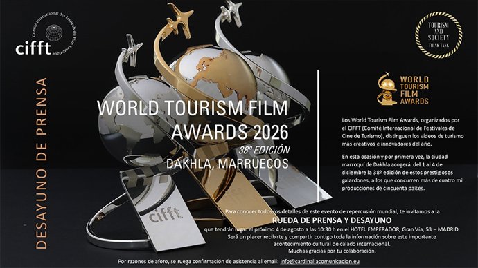 Madrid acoge la presentación oficial de los World Tourism Film Awards 2026, que se celebrarán en Dakhla (Sahara Occidental)