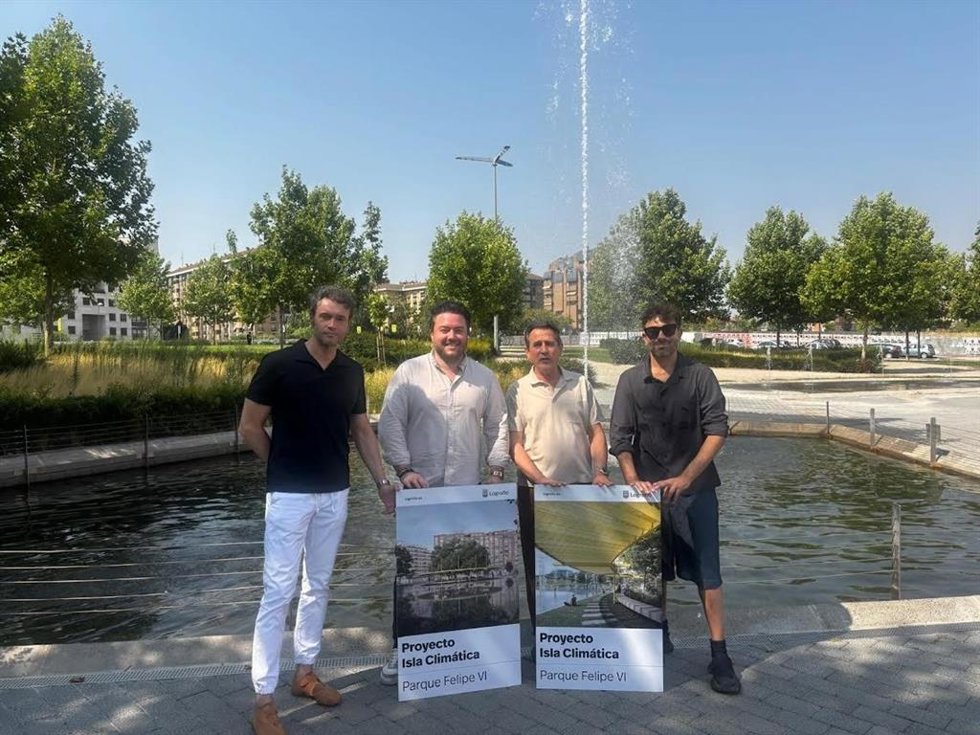 El parque Felipe VI de Logroño acogerá en 2027 una isla bioclimática, un espacio de encuentro, descanso y bienestar