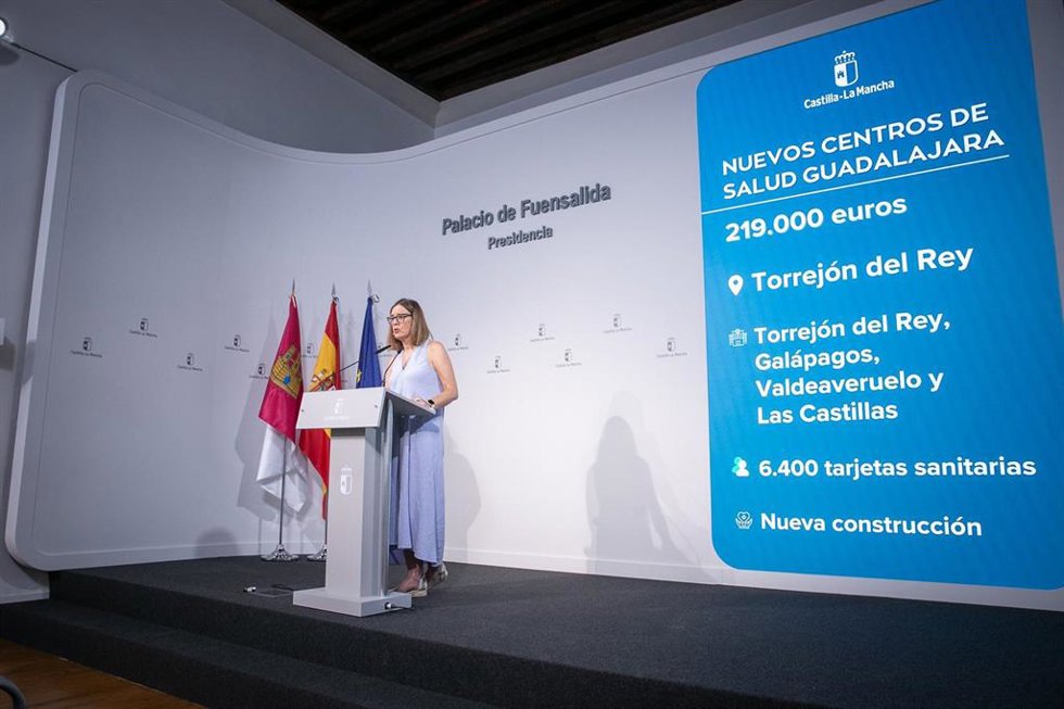 La portavoz del Gobierno de C-LM, Esther Padilla.