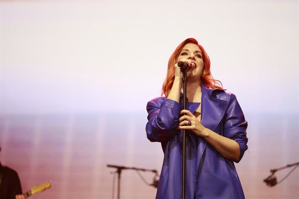 Archivo - Leire Martínez, en un concierto.