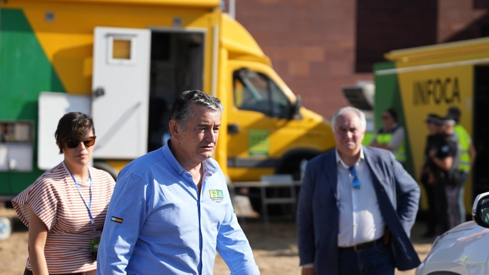 Imagen del Puesto de Mando Avanzado establecido por el incendio de Cerro Muriano (Córdoba) a 25 de julio de 2026 en Cerro Muriano (Córdoba, Andalucía, España).