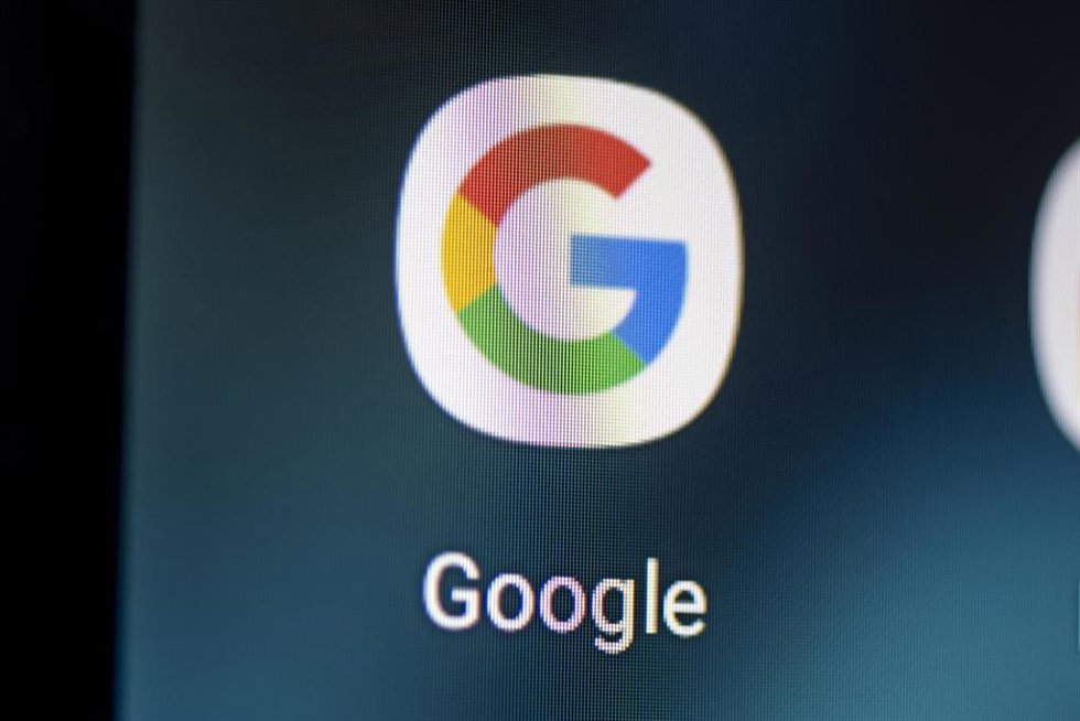 Foto del icono de Google en un móvil.