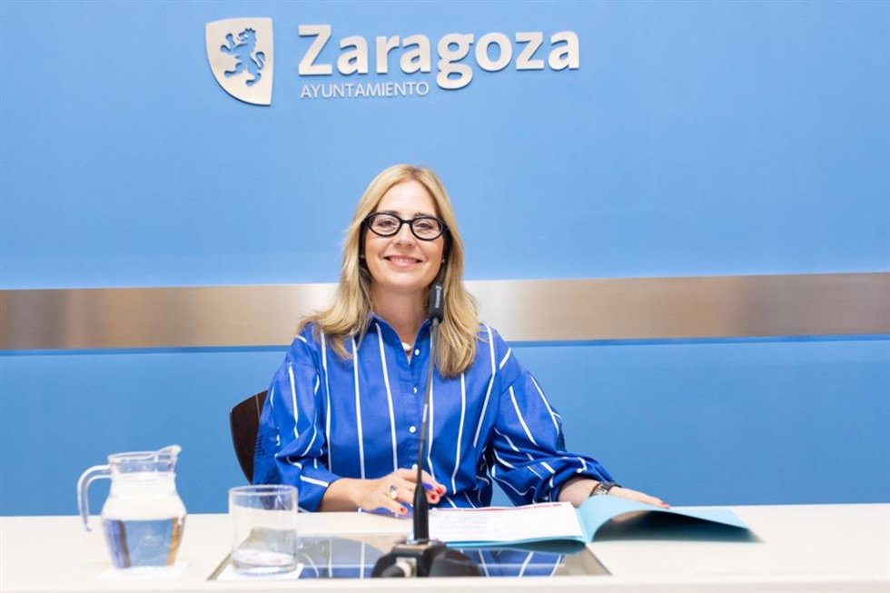 La consejera de Hacienda y Fondos Europeos, Blanca Solans, en rueda de prensa.