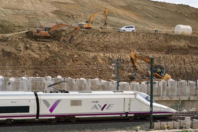 Archivo - Imagen de un tren AVE.