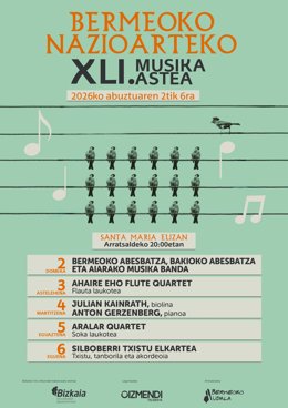 Bermeoko XLI. Musika Asteak bost kontzertu eskainiko ditu abuztuaren 2tik 6ra
