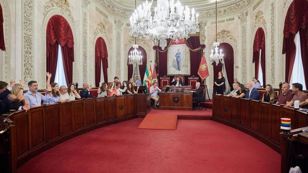Pleno del Ayuntamiento de Cádiz.