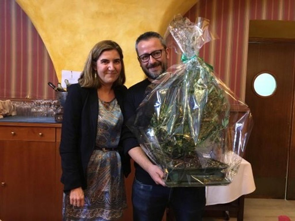 El concinero Pedro Sánchez junto a la consejera Rocío Blanco, en una imagen de archivo