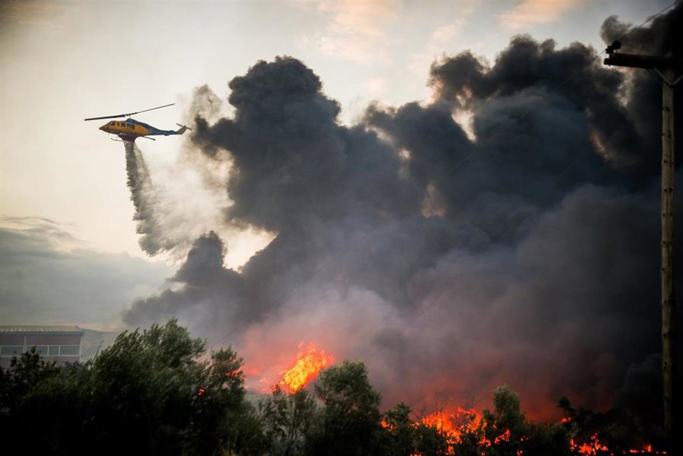 Imagen de archivo de incendios en Grecia. 