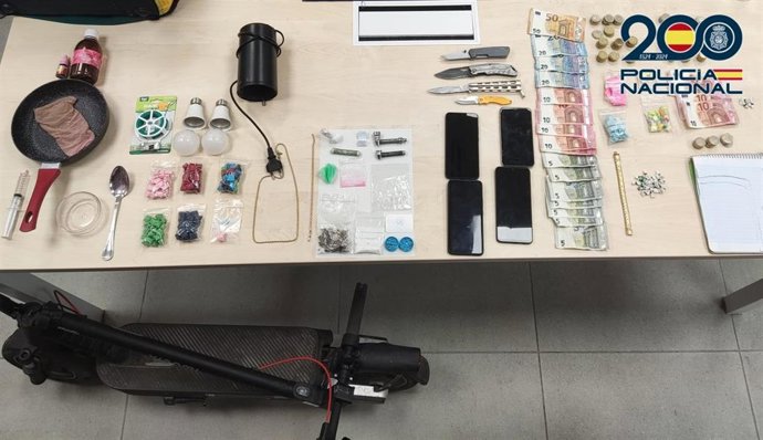Material intervenido en la operación