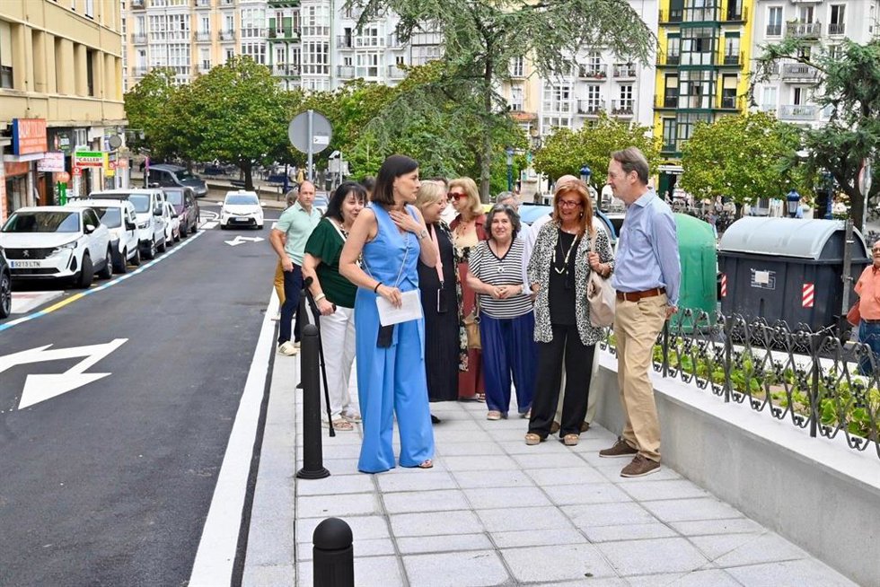 Imagen de archivo de la inauguración de la renovación de la calle, el 3 de julio.