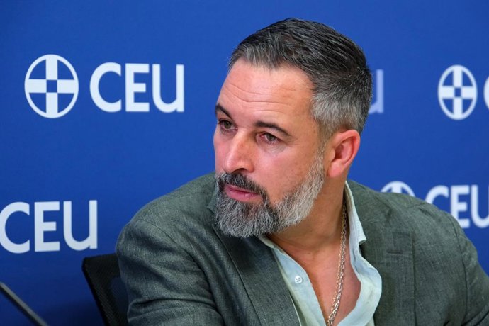 El líder de Vox, Santiago Abascal