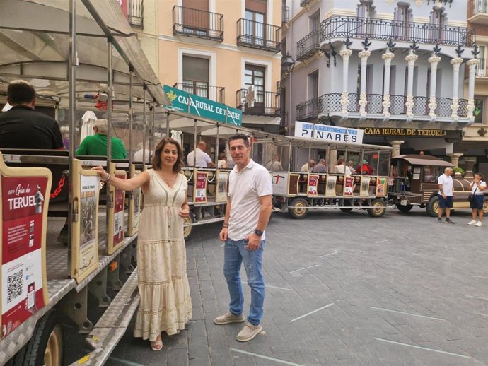 Tren turístico en Teruel.