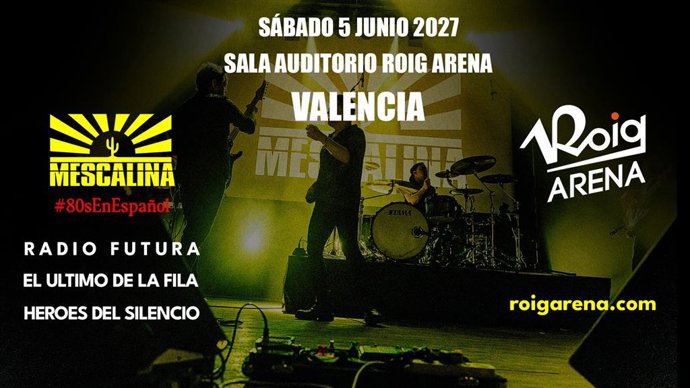 Los Mescalina homenajearán en Roig Arena a Radio Futura, El Último de la Fila y Héroes del Silencio