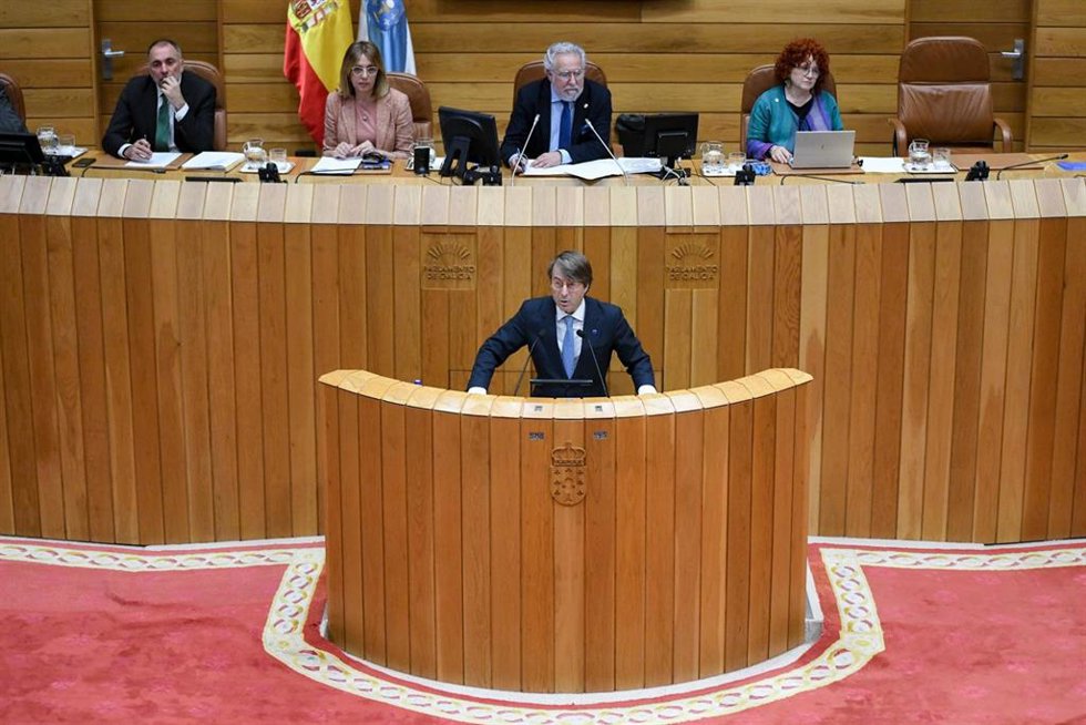 Archivo - El conselleiro de Facenda, Miguel Corgos, en el Parlamento