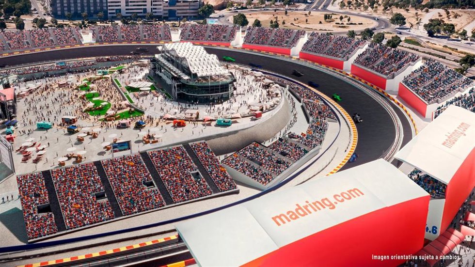Archivo - La curva 'La Monumental' del circuito de Madring.