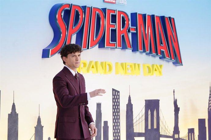 29 July 2026, United Kingdom, London: British actor Tom Holland arrives for the UK Premiere of Spider-Man Brand New Day at Odeon Luxe. Photo: Ian West/PA Wire/dpa