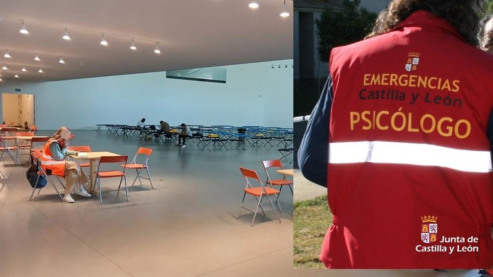 Imagen de archivo de varios profesionales del Grupo de Intervención Psicológica en Desastres y Emergencias