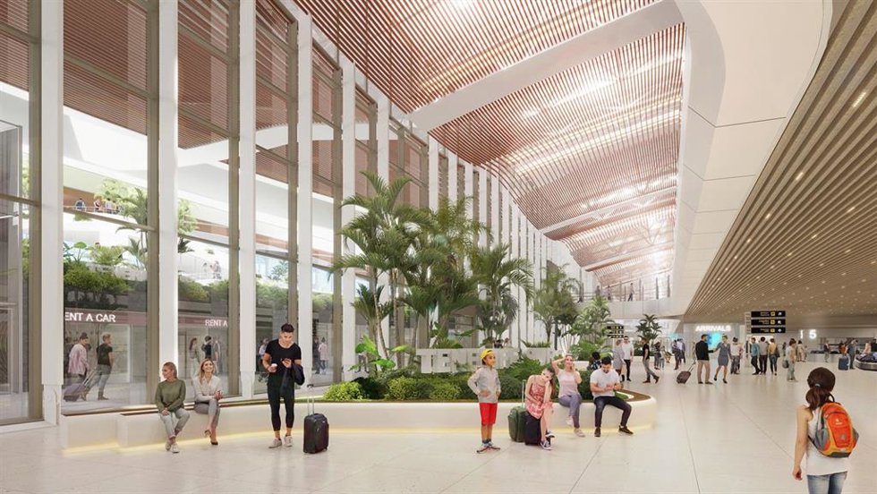 Presentación de obras de remodelación del Aeropuerto Tenerife Sur
