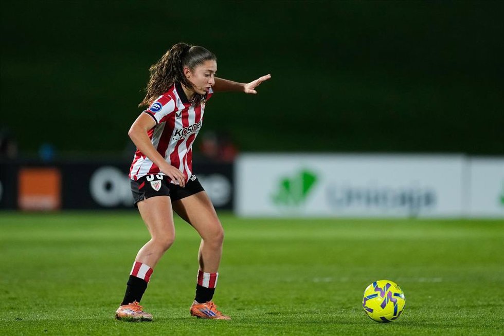 Archivo - Elene Gurtubay, en un partido con el Athletic Club.