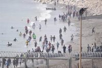 Unos 800 migrantes acampan en las inmediaciones del Centro de Estancia Temporal de Inmigrantes (CETI) de Ceuta