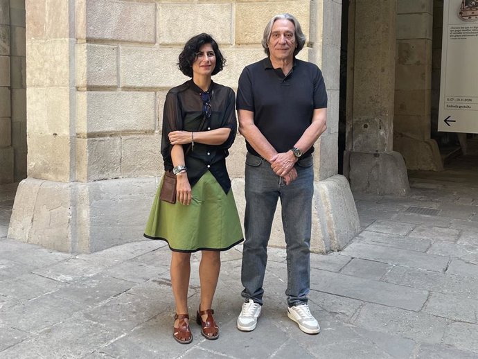 La directora del Festival Grec Leticia Martín i el regidor de Cultura Xavier Marcé