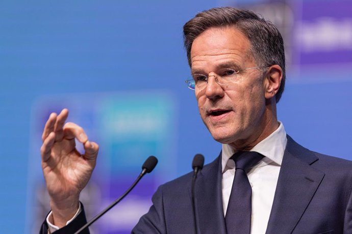 July 8, 2026, Ankara, Turkey: NATO Secretary General Mark Rutte answers questions from journalists during a press conference following a meeting of NATO leaders at the NATO Summit,Image: 1115249444, License: Rights-managed, Restrictions: , Model Release: 