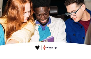 Colaboración de Deezer y Winamp.