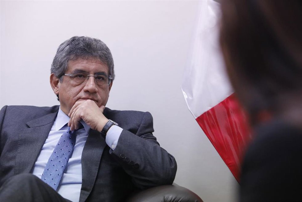 Archivo - Juan Sheput, ministro de Trabajo de Perú.