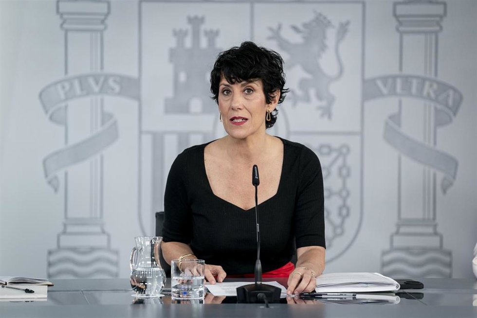 Imagen de archivo de la ministra de Inclusión, Seguridad Social y Migraciones y portavoz del Gobierno, Elma Saiz.