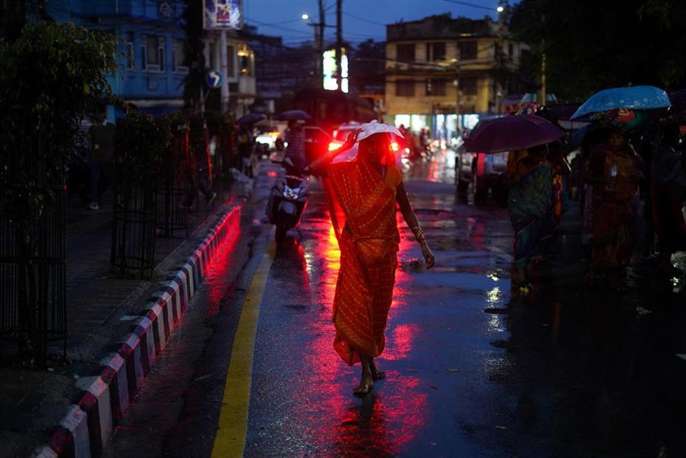 Una protesta en Katmandú, Nepal