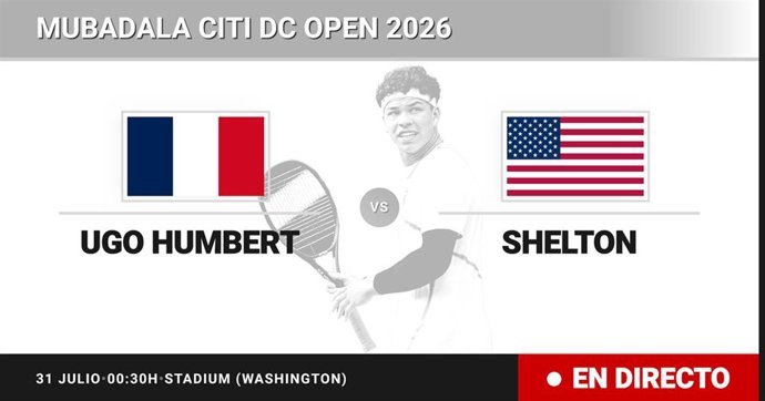 Ugo Humbert - Ben Shelton: resumen y estadísticas del partido de Octavos de final de Mubadala Citi DC Open