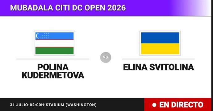 Polina Kudermetova - Elina Svitolina: resumen y estadísticas del partido de Octavos de final de Mubadala Citi DC Open