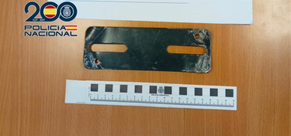 Material intervenido al autor de los hechos