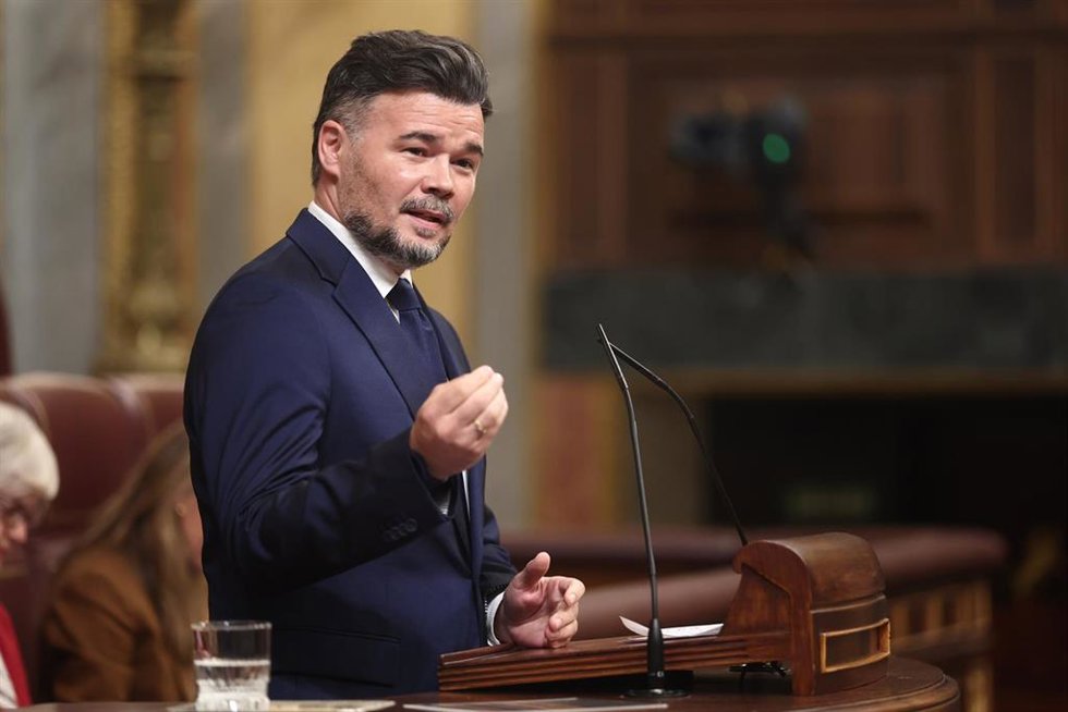 Archivo - El portavoz de ERC en el Congreso, Gabriel Rufián
