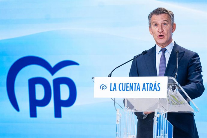 El president del PP, Alberto Núñez Feijóo