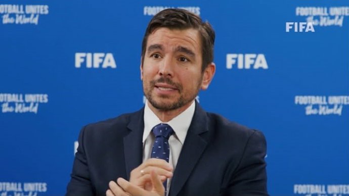 Emilio García Silvero, Chief Legal and Compliance Officer de la FIFA, clausura la jornada del ICAD del 12 de agosto que analiza la reforma del reglamento FIFA de transferencias.