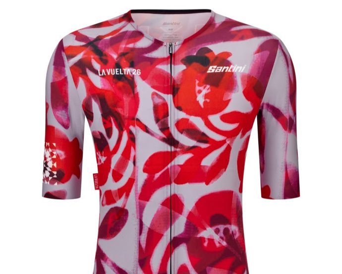 El maillot especial, diseñado por la marca italiana Santini Cycling, para la etapa final que concluirá en Granada de La Vuelta España 2026.