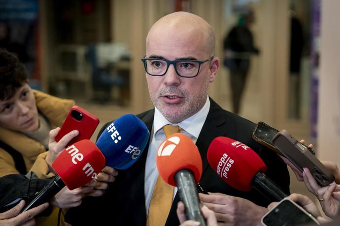 Archivo - El delegado del gobierno en la Comunidad de Madrid, Francisco Martín Aguirre, durante el acto de reconocimiento a 53 mujeres víctimas del Patronato de la Mujer, en el Auditorio Nacional, a 20 de marzo de 2026, en Madrid (España). El acto ha sido